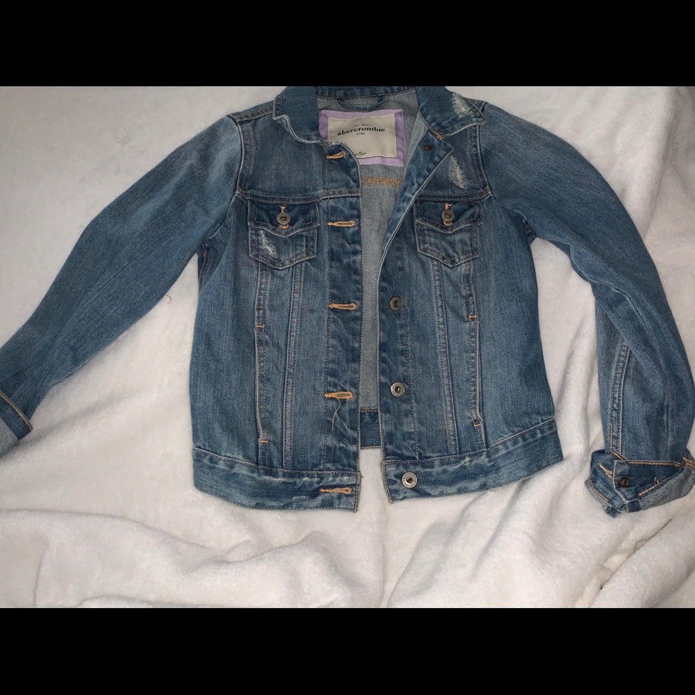 abercrombie kids jean jacket